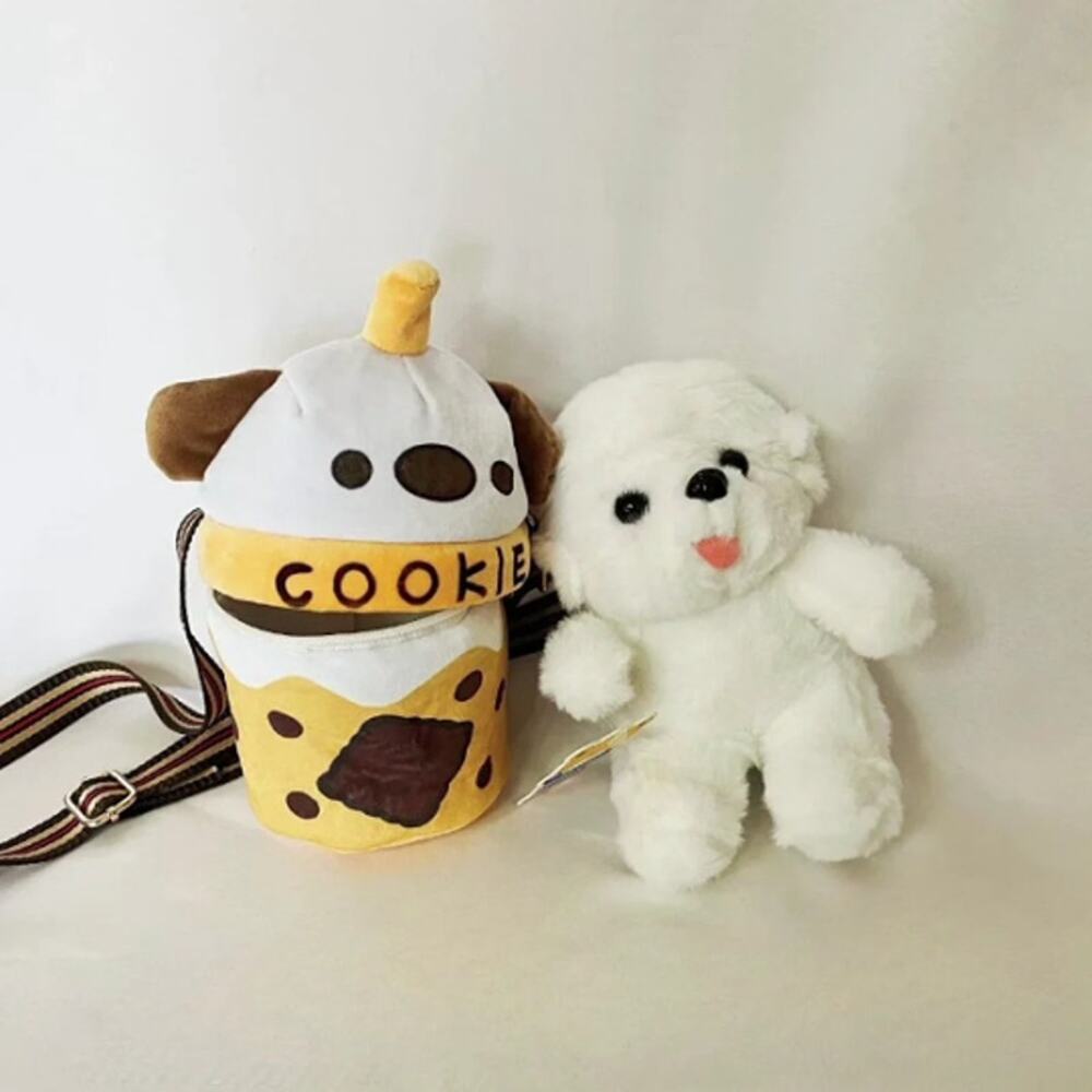 Cute Soft Puppy Dog Teacup Handbag, Perfect Kids Gift